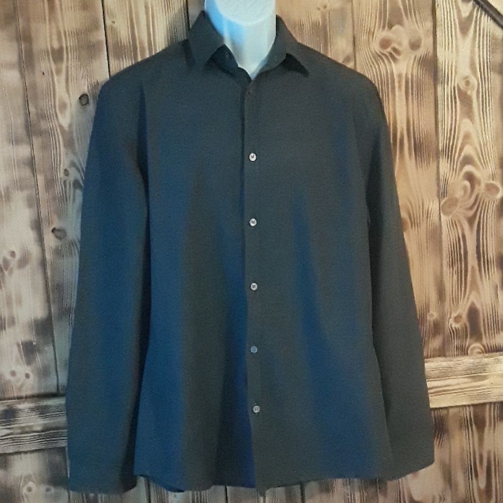 H&m Dark Grey Men's Large Dress Shirt
